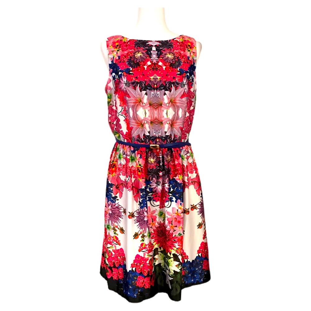 Liz Claiborne floral dress size 12 sleeveless